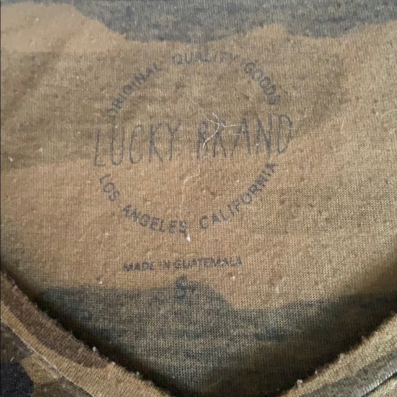Lucky Brand camouflage soft tee - size small - Picture 2 of 2